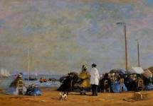 Crinolines on the Beach 1863