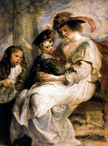 Елена Фоурмен с детьми, 1636-1637