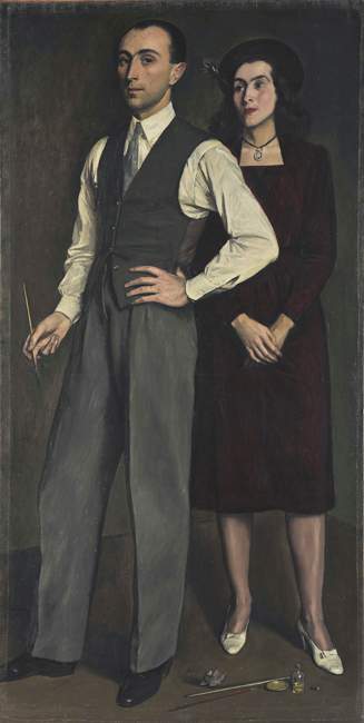self-portrait-with-painter-s-wife-1943
