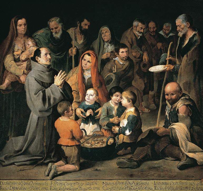 St. Diego Giving Alms 1646