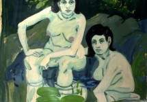 Two Figures with Lilies 1967