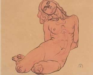 A crouching woman — Коломан Мозер