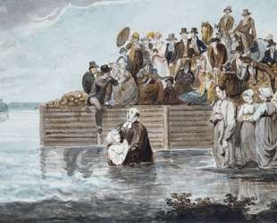 A Philadelphia Anabaptist Immersion during a Storm — Павел Свиньин