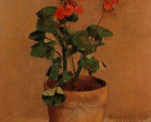 A Pot of Geraniums — Одилон Редон