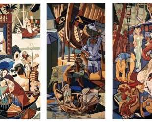 A Sunday in Lisbon, tapestry — Хосе де Альмада Негрейрос