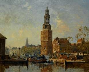 A View of the Montelbaanstoren Amsterdam — Корнелис Вреденбург