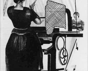 Работница у ткацкого станка. Рисунок для журнала «У станка» — Александр Дейнека