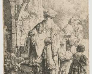 Abraham Dismissing Hagar — Рембрандт