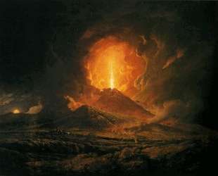 An Eruption of Vesuvius, seen from Portici — Джозеф Райт