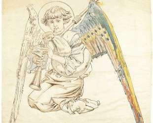 Angel with flutes — Ян Матейко