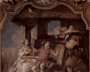 Angelica and Medorus accompanied by two peasants — Джованни Баттиста Тьеполо
