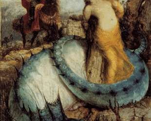 Angelika, guarded by a dragon (Angelica and Ruggiero) — Арнольд Бёклин