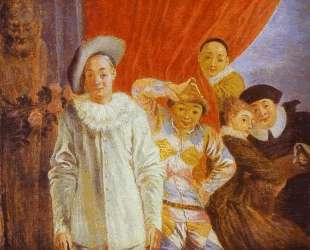 Arlequin, Pierrot and Scapin — Антуан Ватто