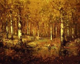 Autumn Birches, Central Park — Роберт Джулиан Ондердонк