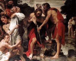 Baptism of Christ — Аннибале Карраччи