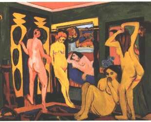 Bathing Women in a Room — Эрнст Людвиг Кирхнер