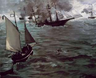 Battle of Kearsage and Alabama — Эдуард Мане