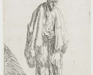Beggar in a High Cap Standing — Рембрандт