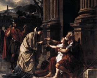 Велизарий, просящий подаяние — Жак Луи Давид