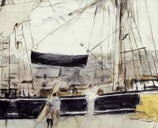 Boat on the Quay — Берта Моризо