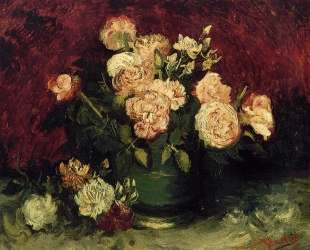 Bowl with Peonies and Roses — Винсент Ван Гог