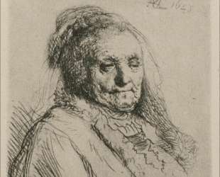 Bust of an Old Woman, Rembrandt`s Mother — Рембрандт