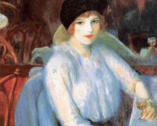 Cafe Lafayette (Portrait of Kay Laurel) — Уильям Джеймс Глакенс