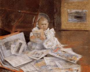 Child with Prints — Уильям Меррит Чейз