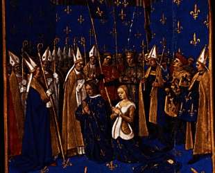 Coronation of Louis VIII and Blanche of Castile at Reims — Жан Фуке