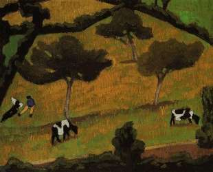 Cows in a Meadow — Роже де ла Френе