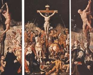 Crucifixion (Triptych) — Мартен ван Хемскерк
