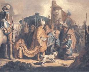 David Offering the Head of Goliath to King Saul — Рембрандт
