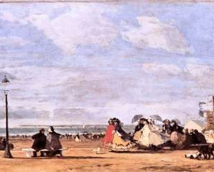 Empress Eugenie on the beach at Trouville — Эжен Буден