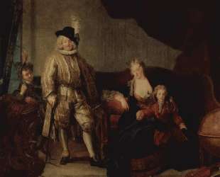 Family Portrait of Baron von Erlach — Антуан Пэн