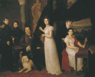 Family portrait of counts Morkovs — Василий Тропинин