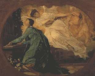 Female organ player — Густав Климт