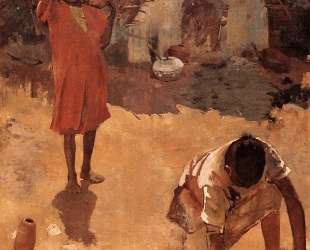 Figures near a Well in Morocco — Тео ван Рейссельберге