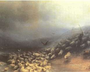 Стадо овец в бурю — Иван Айвазовский