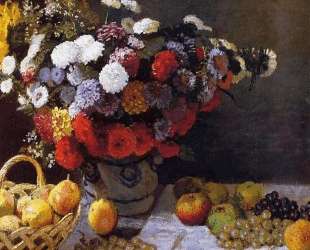 Цветы и фрукты — Клод Моне