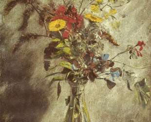 Цветы в стеклянной вазе — Джон Констебл