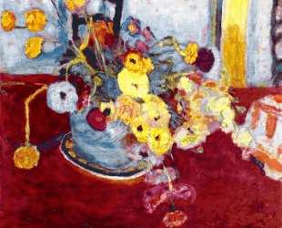 Flowers on a Red Carpet — Пьер Боннар