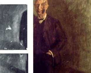 Fragment of a smiling self-portrait at full length — Рихард Герстль