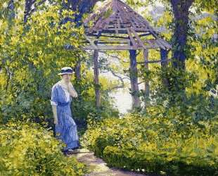 Girl in a Wickford Garden, New England — Ги Роуз