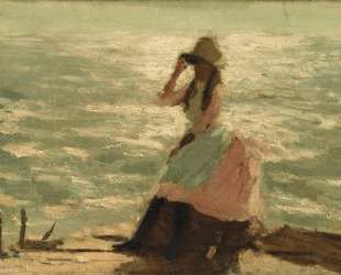 Girl Seated on a Pier — Филип Уилсон Стэр