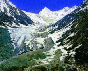Glacier on the way from Kashmir to Ladakh — Василий Верещагин