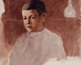 Half Length Portrait of Lucien Pissarro — Камиль Писсарро