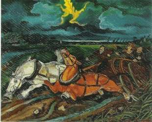 Horses with storm — Антонио Лигабуэ