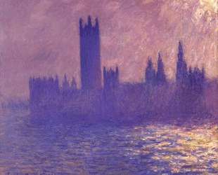 Вестминстерский дворец, эффект солнечного света — Клод Моне