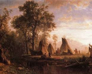 Indian Encampment, Late Afternoon — Альберт Бирштадт