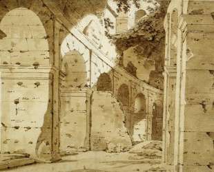 Inside the Arcade of the Colosseum — Джозеф Райт
